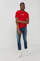 Tommy Jeans T-shirt bawełniany DM0DM11601.4890 czerwony