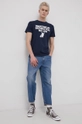 Jack & Jones T-shirt bawełniany granatowy