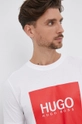 biały Hugo T-shirt bawełniany 50456378