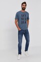 Tricou din bumbac 2104918 albastru AW21