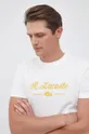 beżowy Lacoste T-shirt bawełniany TH7447