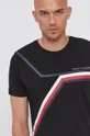 czarny Tommy Hilfiger T-shirt bawełniany