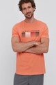 Tommy Hilfiger T-shirt pomarańczowy MW0MW21008.4890