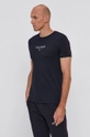 granatowy Tommy Hilfiger T-shirt bawełniany