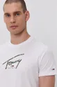 biały Tommy Jeans T-shirt bawełniany DM0DM10945.4890