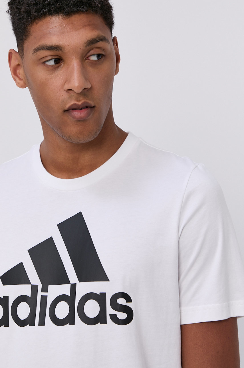 biały adidas T-shirt GK9121