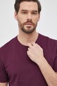 BOSS T-shirt bawełniany 50379310 fioletowy 50379310