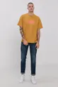 Levi's T-shirt bawełniany żółty