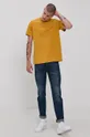 Levi's T-shirt bawełniany żółty