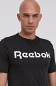 Pamučna majica Reebok Street crna GJ0136