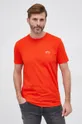 πορτοκαλί Boss - Βαμβακερό μπλουζάκι Boss Athleisure