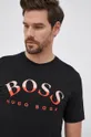 czarny Boss T-shirt bawełniany 50455760
