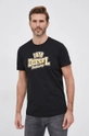 czarny Diesel T-shirt bawełniany