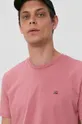 różowy Napapijri T-shirt bawełniany
