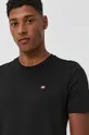 czarny Napapijri T-shirt bawełniany