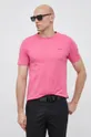 ροζ Βαμβακερό μπλουζάκι Joop!