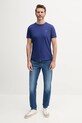Joop! t-shirt bawełniany Alphis 30027746 granatowy SS25