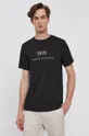czarny Armani Exchange T-shirt bawełniany 6KZTAH.ZJ5LZ