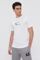 biały Armani Exchange T-shirt bawełniany 6KZTAX.ZJ5LZ