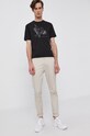 Armani Exchange T-shirt bawełniany 6KZTBD.ZJ5TZ 6KZTBD.ZJ5TZ czarny AW21
