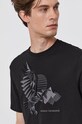 Armani Exchange T-shirt bawełniany 6KZTBD.ZJ5TZ czarny 6KZTBD.ZJ5TZ