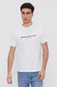 biały Armani Exchange T-shirt bawełniany 6KZTBM.ZJ5LZ