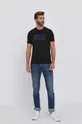 Armani Exchange t-shirt fekete