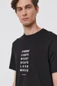 czarny Armani Exchange T-shirt bawełniany 6KZTHA.ZJ5LZ