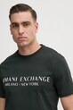 Бавовняна футболка Armani Exchange зелений 8NZT72.Z8H4Z