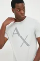 szary Armani Exchange t-shirt bawełniany