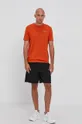 Хлопковая футболка Armani Exchange оранжевый