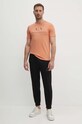 Bavlnené tričko Armani Exchange 8NZTCJ.Z8H4Z oranžová SS25