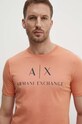 Бавовняна футболка Armani Exchange помаранчевий 8NZTCJ.Z8H4Z