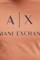 Бавовняна футболка Armani Exchange 8NZTCJ.Z8H4Z помаранчевий
