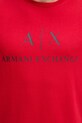Armani Exchange tricou din bumbac rosu 8NZTCJ.Z8H4Z