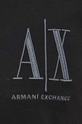 Βαμβακερό μπλουζάκι Armani Exchange 8NZTPH.ZJH4Z μαύρο