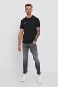 Armani Exchange T-shirt bawełniany 6KZTAD.ZJA5Z czarny