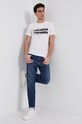 Armani Exchange T-shirt bawełniany 6KZTAE.ZJ5LZ 6KZTAE.ZJ5LZ biały AW21