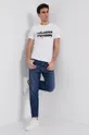 Armani Exchange T-shirt bawełniany 6KZTAE.ZJ5LZ biały