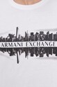 Armani Exchange T-shirt bawełniany 6KZTAE.ZJ5LZ 6KZTAE.ZJ5LZ biały