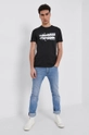 Armani Exchange T-shirt bawełniany 6KZTAE.ZJ5LZ czarny