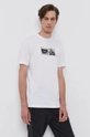 biały Armani Exchange T-shirt bawełniany 6KZTFH.ZJBVZ