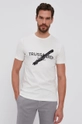 Trussardi T-shirt bawełniany 100 % Bawełna