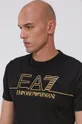 czarny EA7 Emporio Armani T-shirt bawełniany 6KPT19.PJM9Z