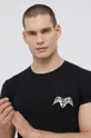 Majica kratkih rukava i kozmetička torbica Emporio Armani Underwear crna