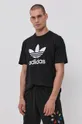 Бавовняна футболка adidas Originals чорний