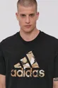 czarny adidas T-shirt bawełniany H12198