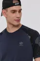 tmavomodrá Bavlnené tričko adidas Originals H13487