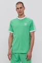 zielony adidas Originals T-shirt bawełniany H37758 Męski