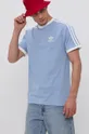 adidas Originals T-shirt bawełniany H37759 niebieski
